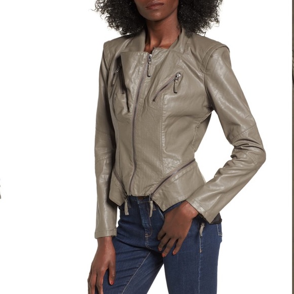 Blank NYC Jackets & Blazers - BLANKNYC Faux Leather Moto Jacket